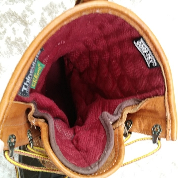 L.L. Bean Gore-Tex Thinsulate Maine Hunting Shoe 10 Leather Boot Brown - Picture 5 of 16